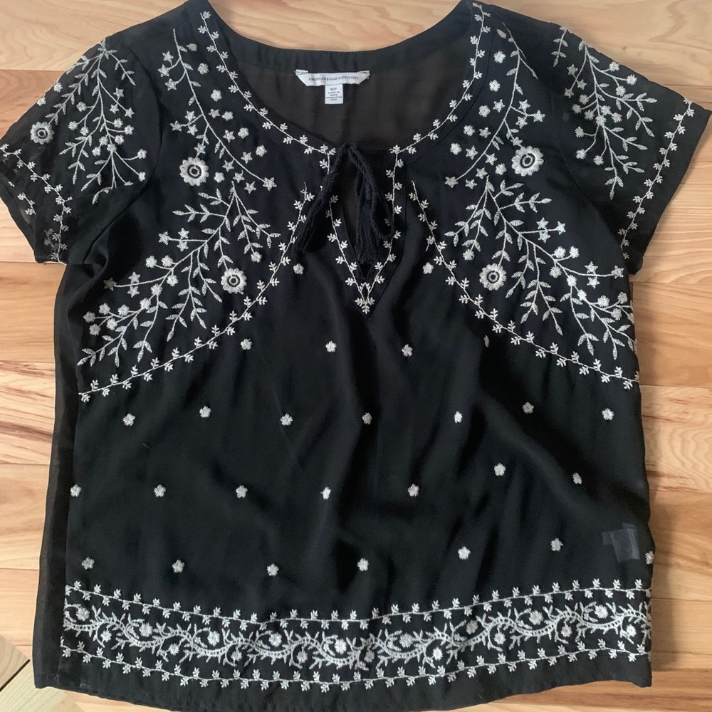 American Eagle Sheer Blouse